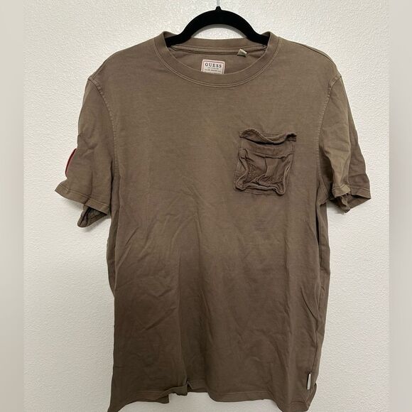 Men’s Green Guess T-Shirt - Picture 1 of 5